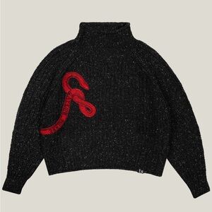 Reputation Mockneck Cropped Sweater Size L
